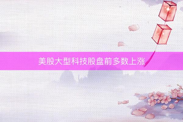 美股大型科技股盘前多数上涨