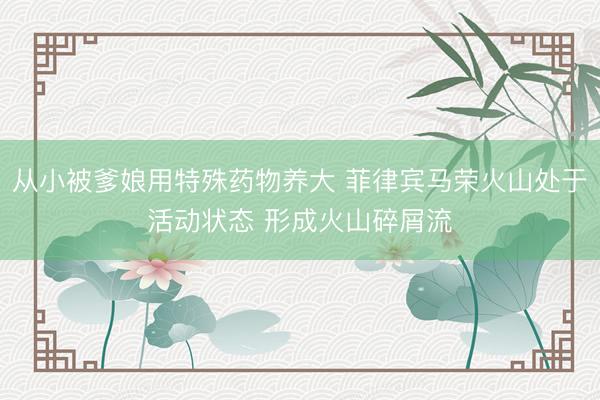 从小被爹娘用特殊药物养大 菲律宾马荣火山处于活动状态 形成火山碎屑流