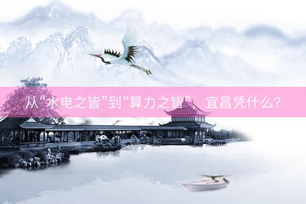 从“水电之皆”到“算力之皆”，宜昌凭什么？
