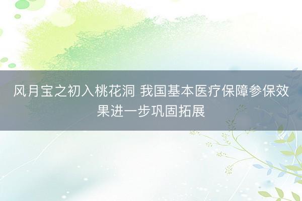 风月宝之初入桃花洞 我国基本医疗保障参保效果进一步巩固拓展