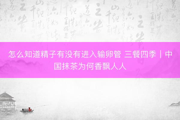 怎么知道精子有没有进入输卵管 三餐四季｜中国抹茶为何香飘人人